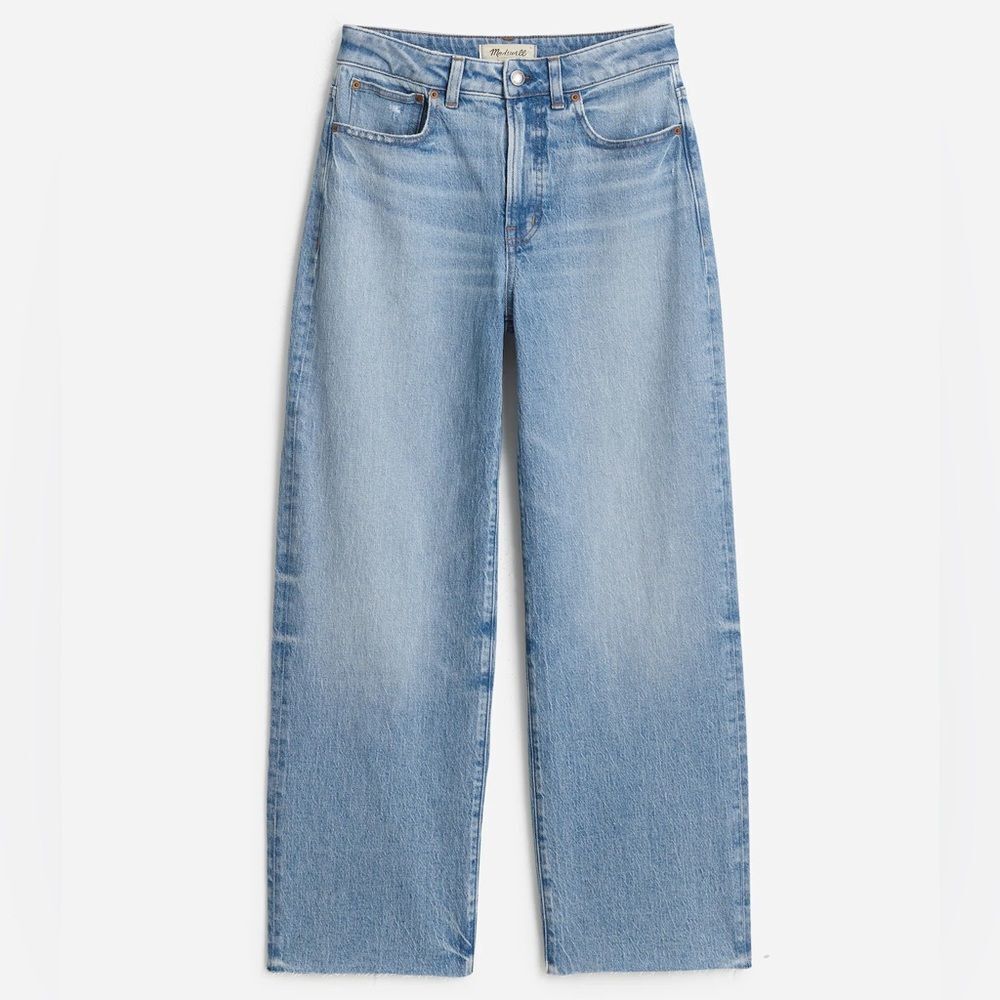 Madewell The Curvy Perfect Vintage Wide Leg Crop Jean Hallstead Wash Size 24 NWT
